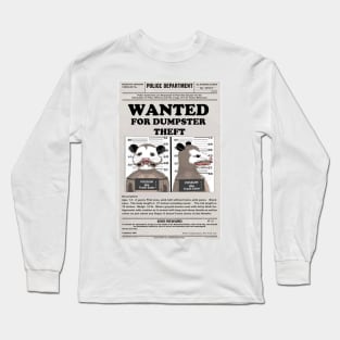 Possum Wanted Long Sleeve T-Shirt